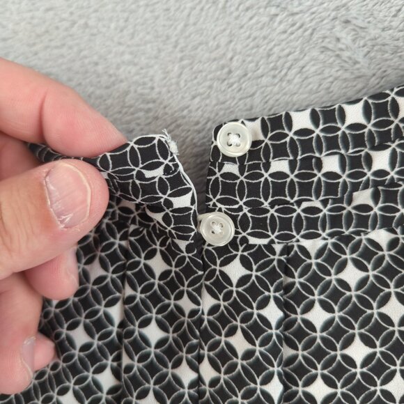 Banana Republic Tank Top Womens Medium Geo Print Sleeveless Blouse Lined - Picture 3 of 9